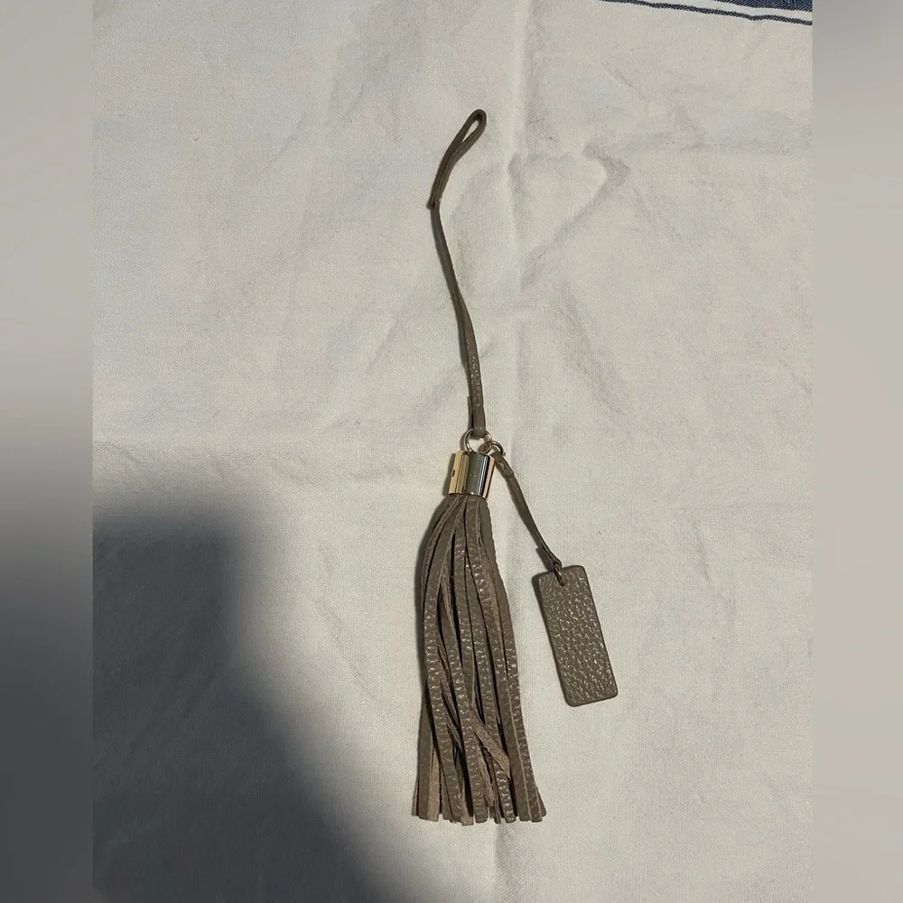 Cuyana leather bag tassel